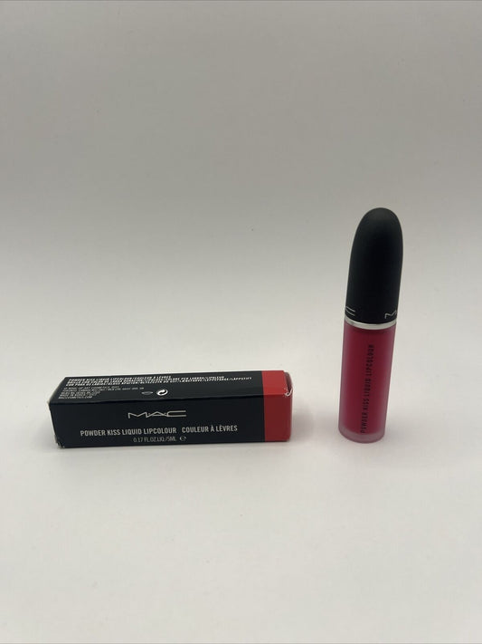 MAC Powder Kiss Liquid Lipcolour Shade 984 BILLION $ SMILE 5ml /.17oz New In Box