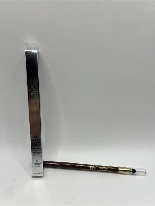 Lancome Le Stylo Waterproof Long Lasting Eyeliner 04 Bronze Riche Metallic 