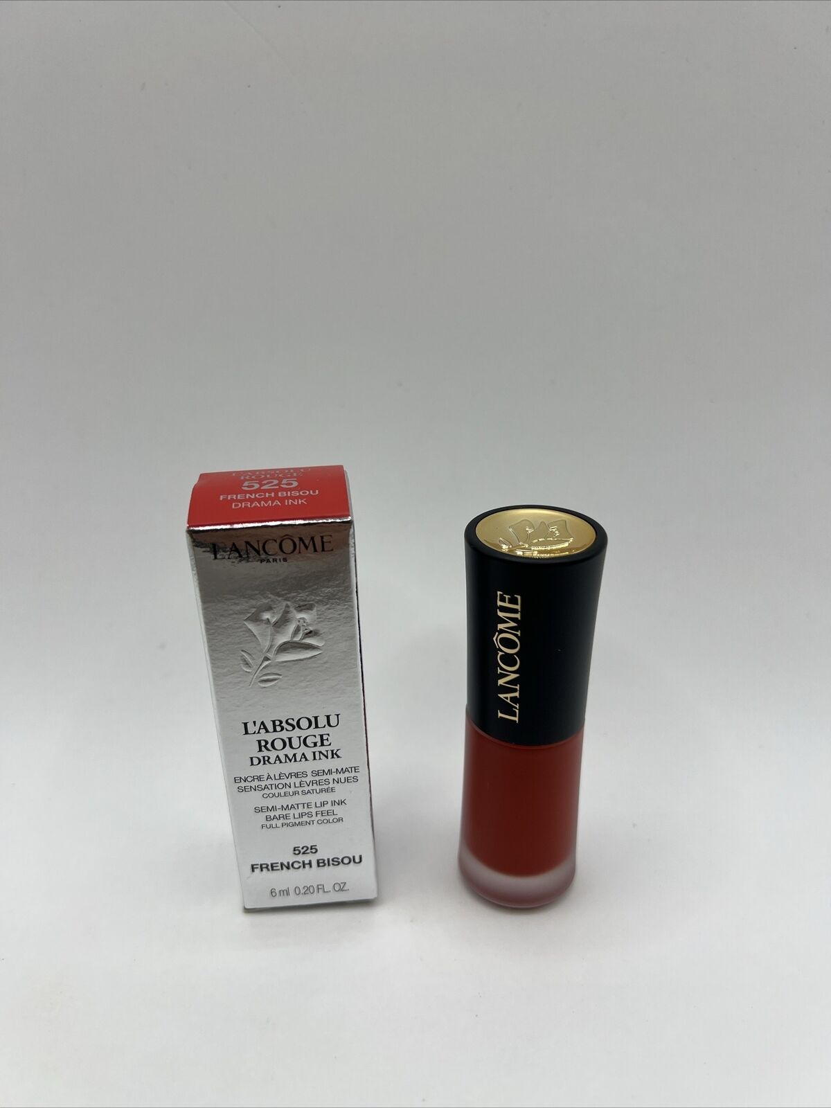 Lancome ~ L'Absolu Rouge Drama Ink ~ #525 French Bisou~ NIB