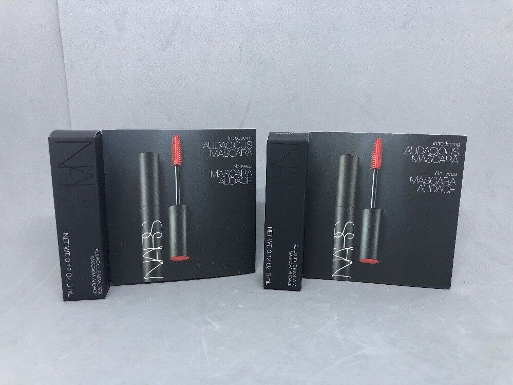 Lot Of 2 NARS BLACK MOON  AUDACIOUS MASCARA Travel Size Set (.12 oz) Each NIB