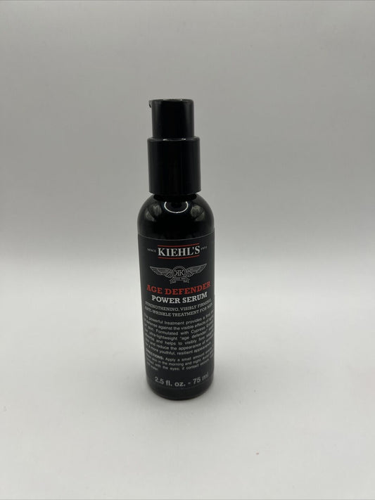 Kiehl's Age Defender Power Serum Anti Wrinkle Treatment Men 2.5oz 75 ML