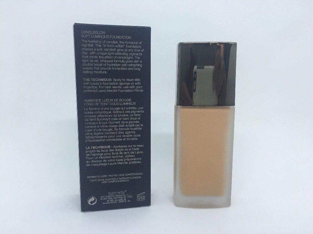 LAURA MERCIER  CANDLEGLOW SOFT LUMINOUS FOUNDATION MAPLE 1 OZ  NEW IN BOX