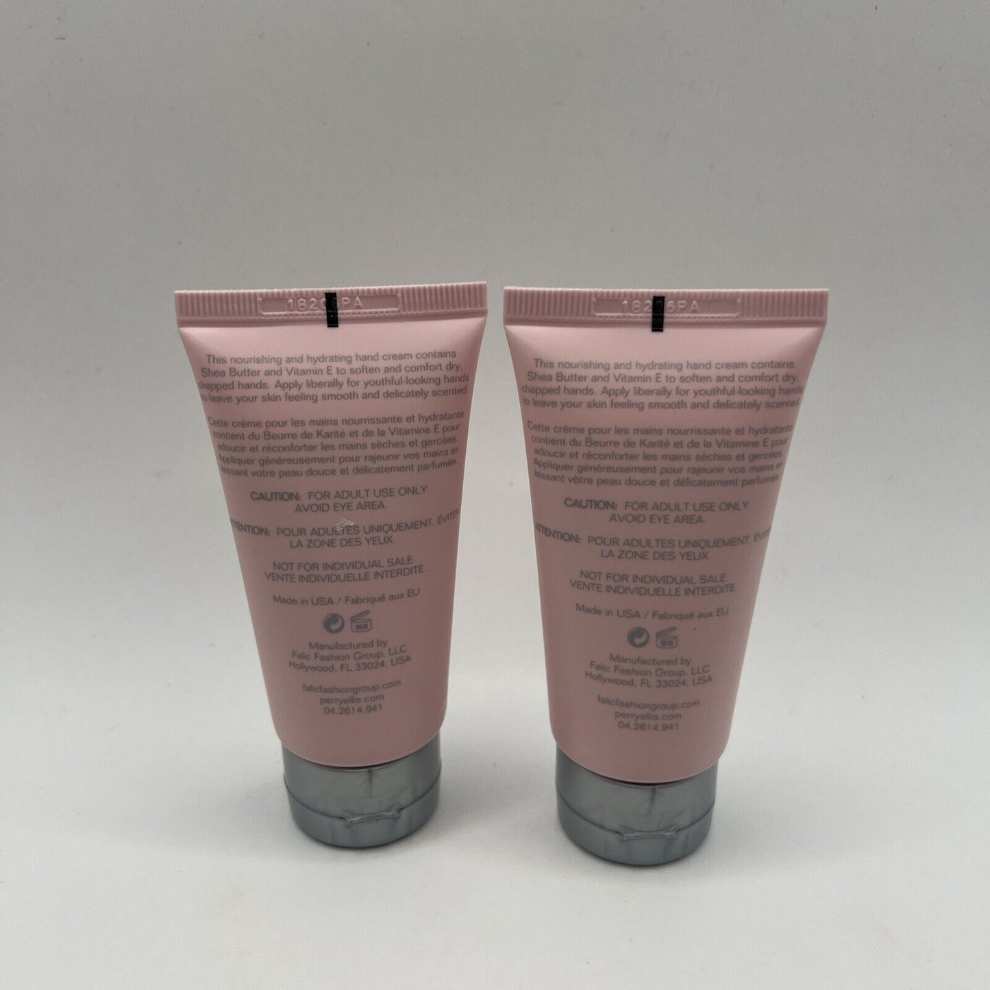 Lot/2 Perry Ellis 18 Hand Cream - 2 oz X 2