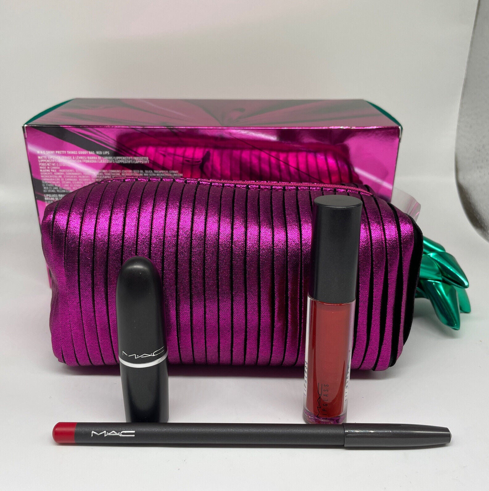 MAC Shiny Pretty Things Goody Bag : Red Lips Gift Set 100% Authentic