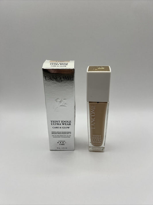 LANCOME ~ TEINT IDOLE ULTRA WEAR CARE & GLOW FOUNDATION ~ # 110 (C) ~ BOXED