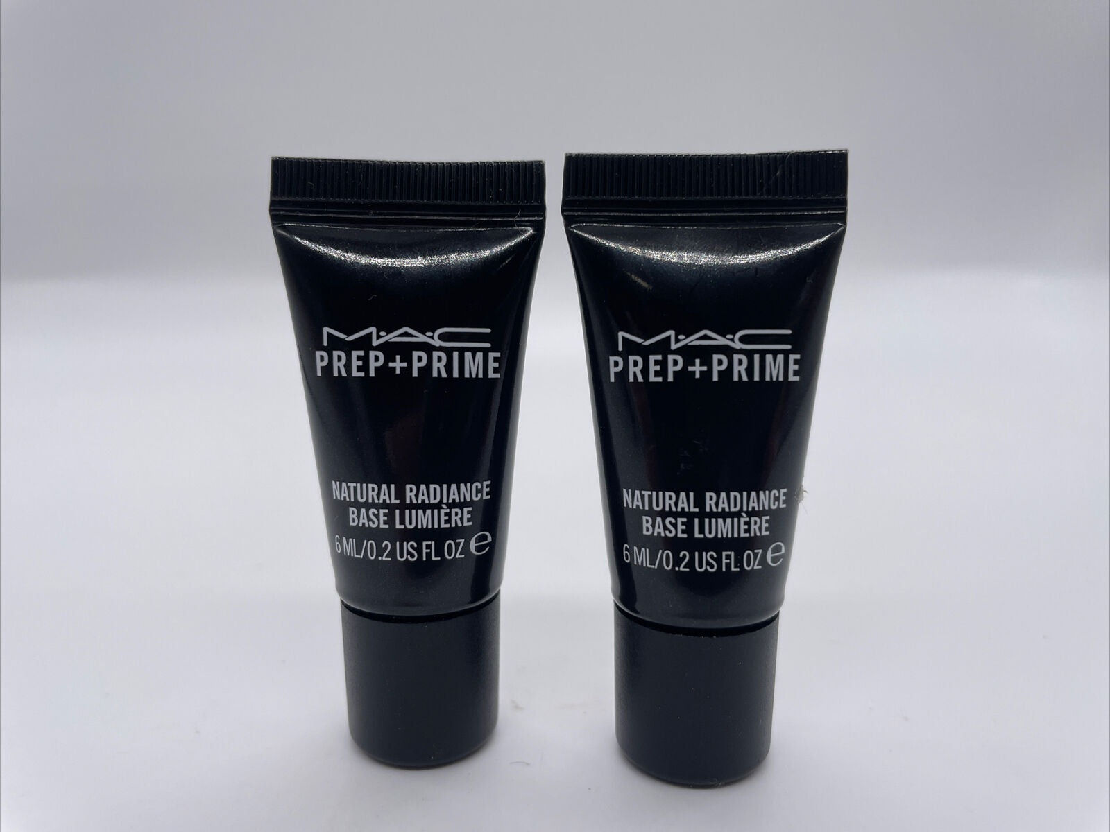 2 MAC Prep+Prime Natural Radiance Base Radiant Pink Travel Size .2 oz 6ml Each