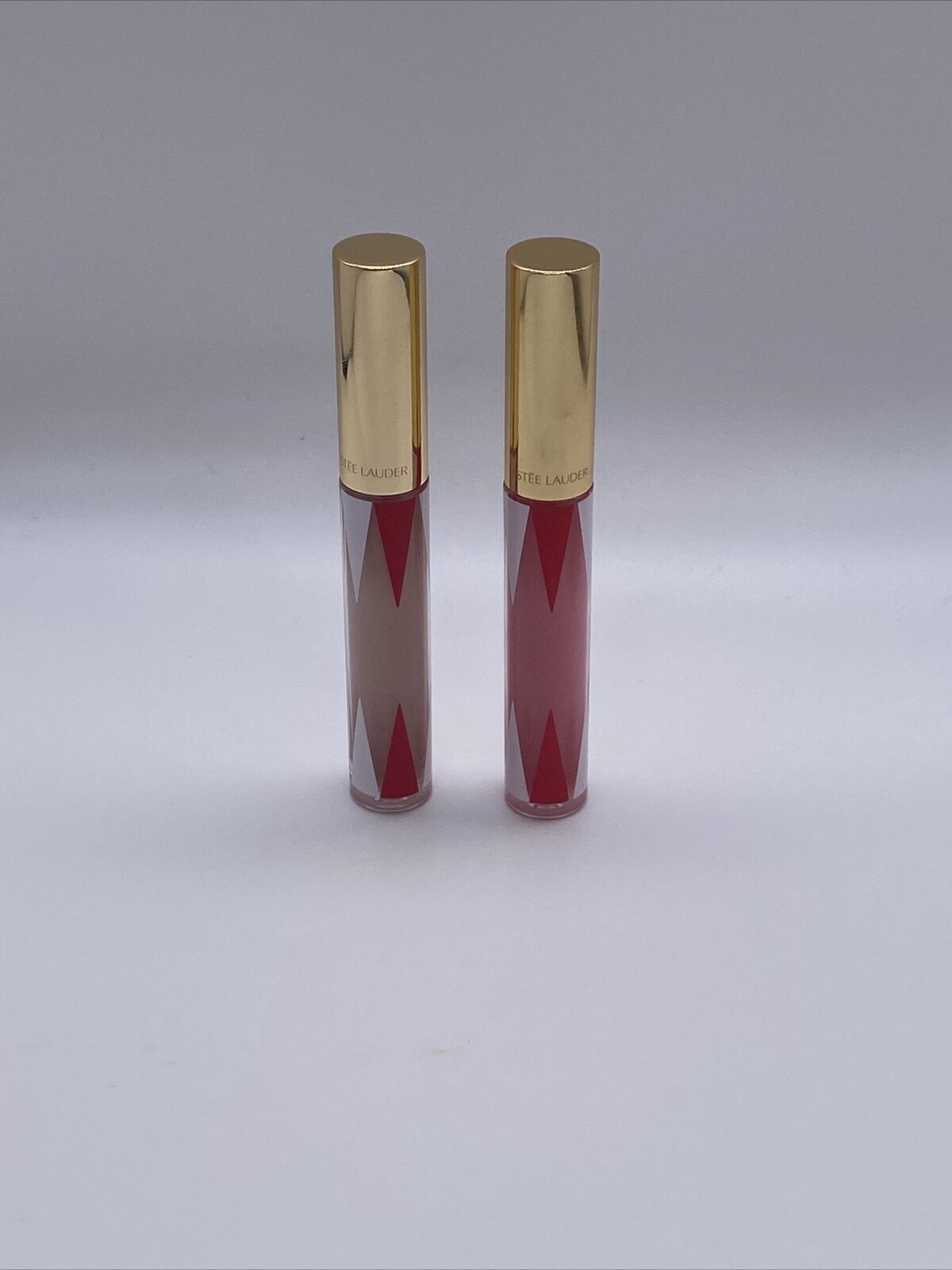 ESTEE LAUDER PURE COLOR ENVY LIP GLOSS #110-DISCREET NUDE + #220-SUGGESTIVE KISS