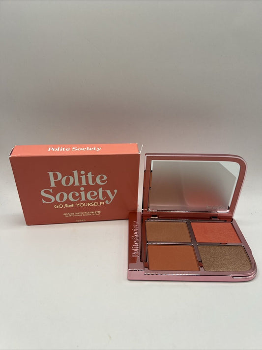 Polite Society Go Flush Yourself Blush & Glow Face Palette 0.44 oz