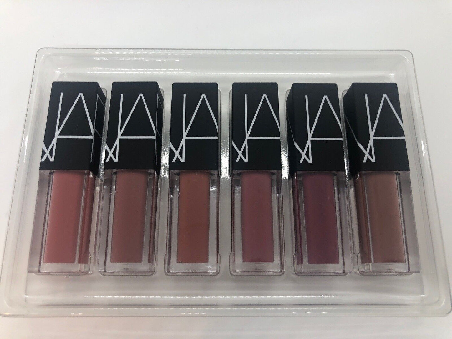 NARS NARSISSIST WANTED VELVET LIP GLIDE SET 6 SHADES New In Box 0.12oz/3.4ml X 6