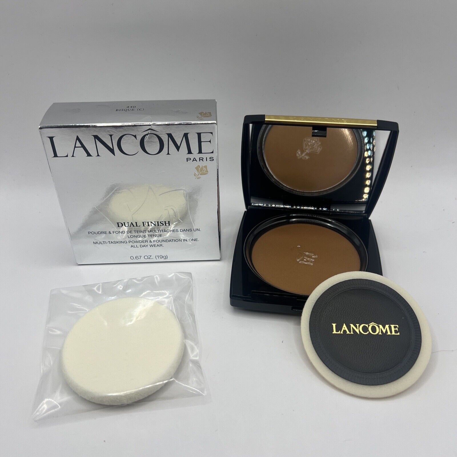 Lancome ~ Dual Finish ~ Multi Tasking Powder & Foundation~Bisque 440 (C)  NIB