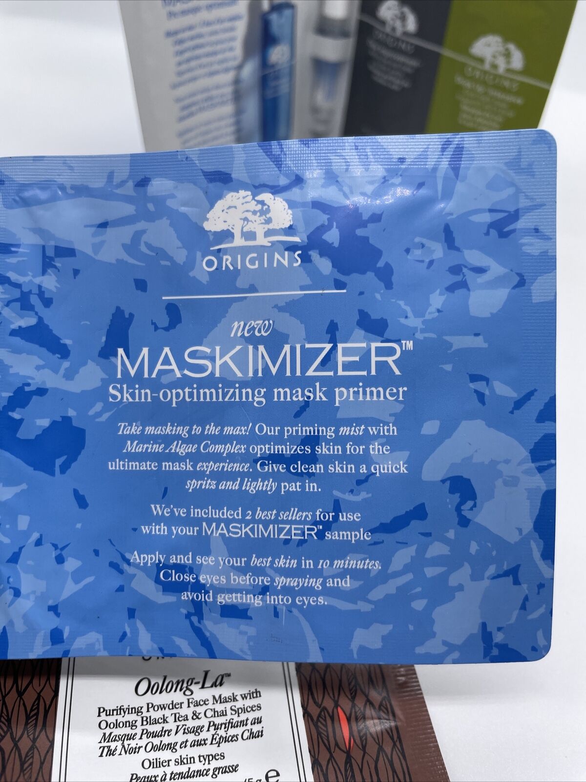 4X ORIGINS MASKIMIZER SKIN-OPTIMIZING MASK PRIMER .05oz Ea - Read Description*