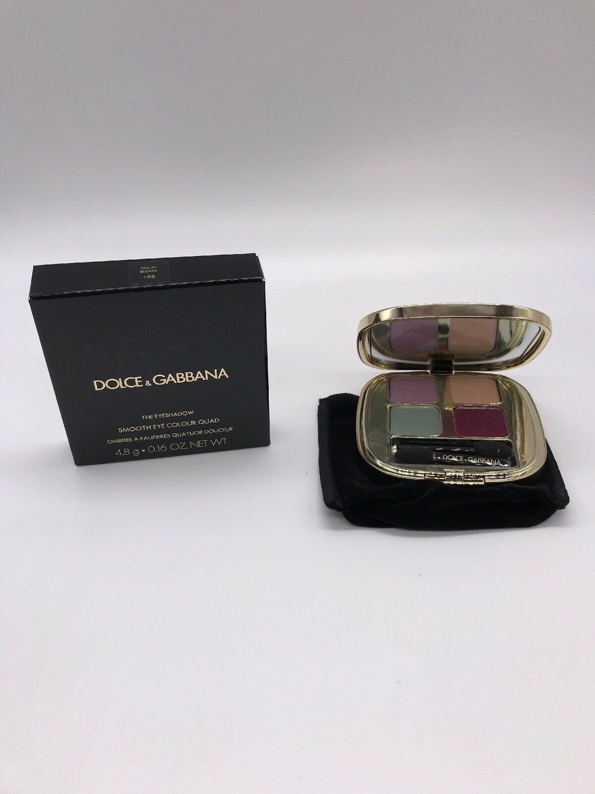 Dolce & Gabbana The EyeShadow Smooth Eye Colour Quad 4.8g FALL IN BLOOM 163 NIB!