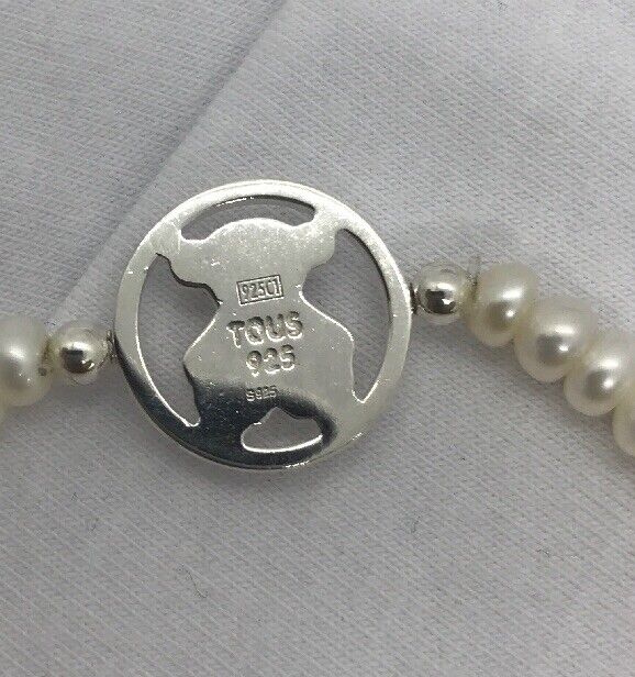 Tous Camille Bracelet In Silver With Pearls 712161510 Authentic