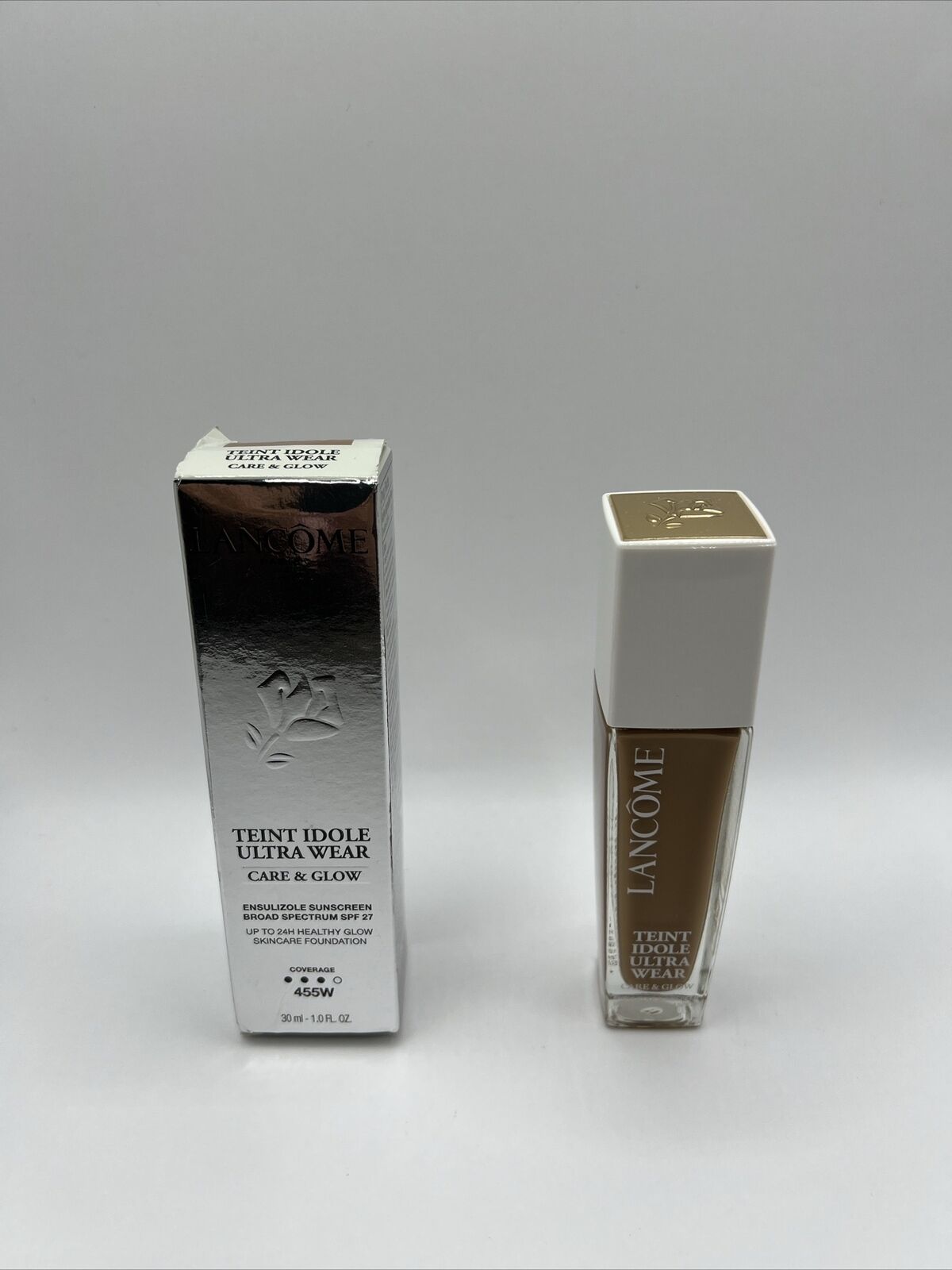 LANCOME ~ TEINT IDOLE ULTRA WEAR LONG WEAR FOUNDATION ~ # 455 (W) ~ BOXED